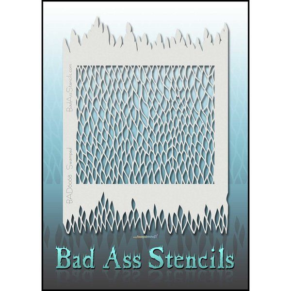 Bad Ass Swamped Bad Stencil