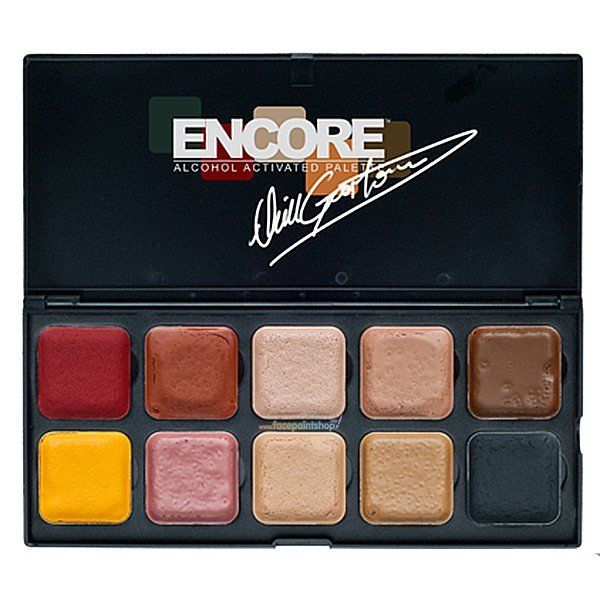 Encore Alcohol Facepaint Palette Flesh By Neill Gorton