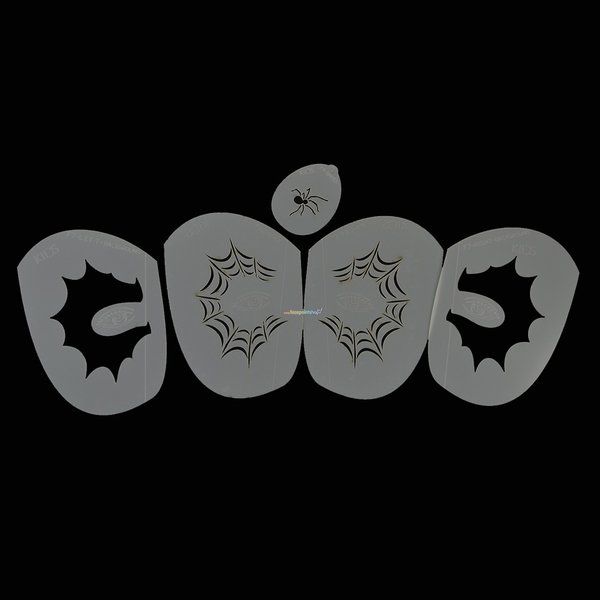 FA Airbrush/Facepaint Spider Web Stencils