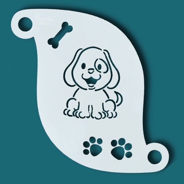 Face Paint Stencil Cute Dog