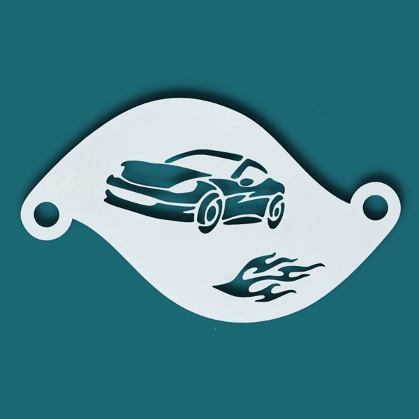 Face Paint Stencil Sports Car
