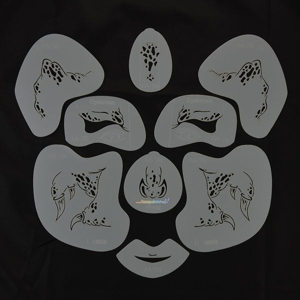 FA Airbrush/Facepaint Monster Stencils (Kids Size)