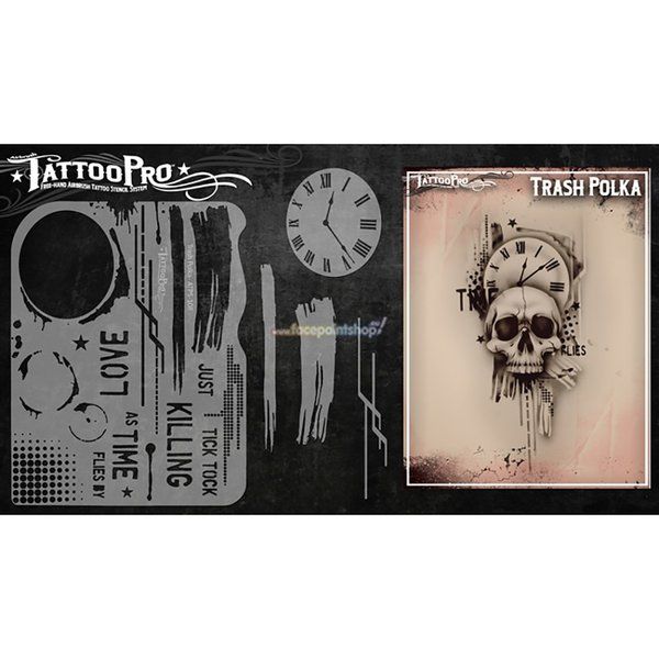 Wiser Airbrush Tattoo Trash Polka
