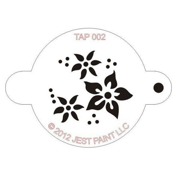 Tap Facepaint Stencil Flowers