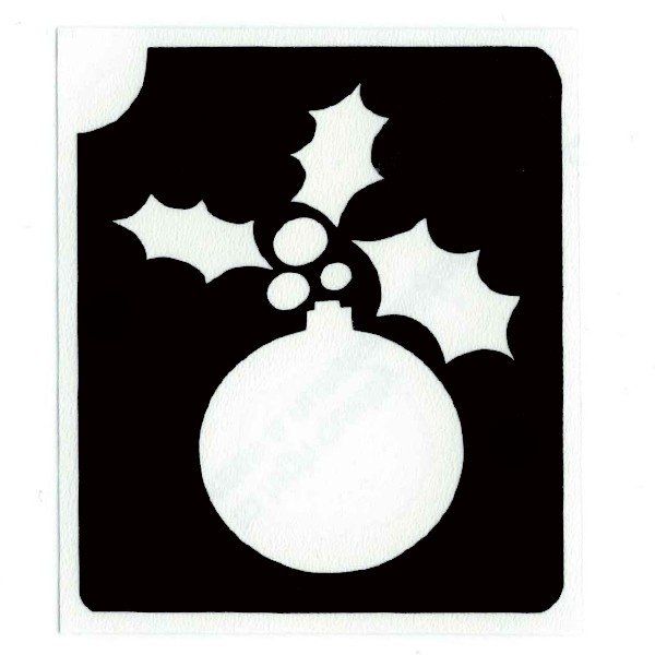 Glittertattoo Stencil Christmas Decorations 2