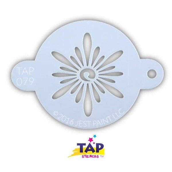 Tap Facepaint Stencil Ornate Sun