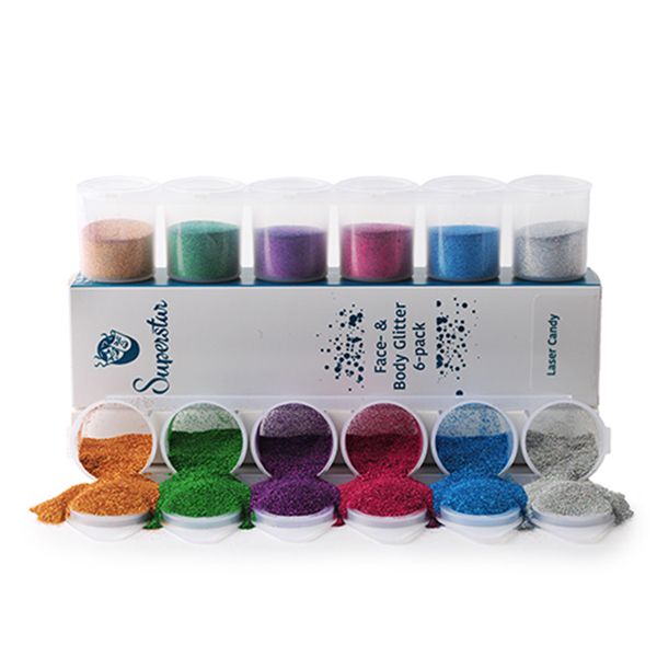 Superstar Laser Candy Fine Glitter Mix 6-pack 