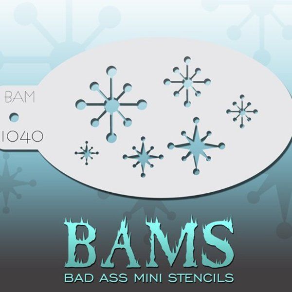 Bad Ass Bams FacePaint Stencil 1040