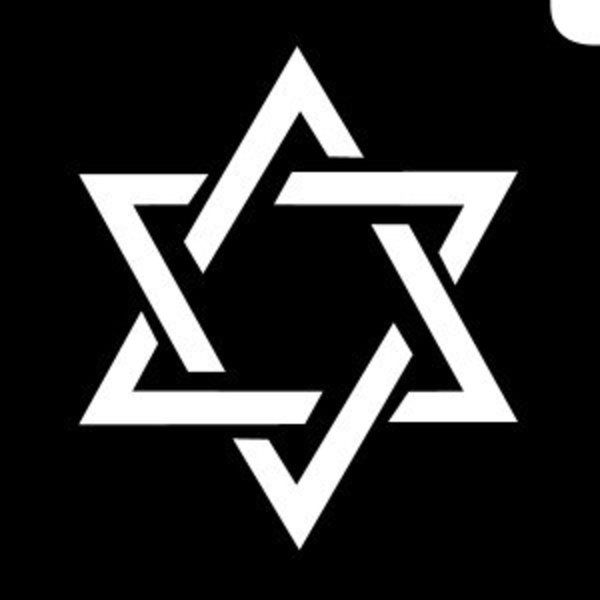 Glittertattoo Stencils Star Of David (5 pack)