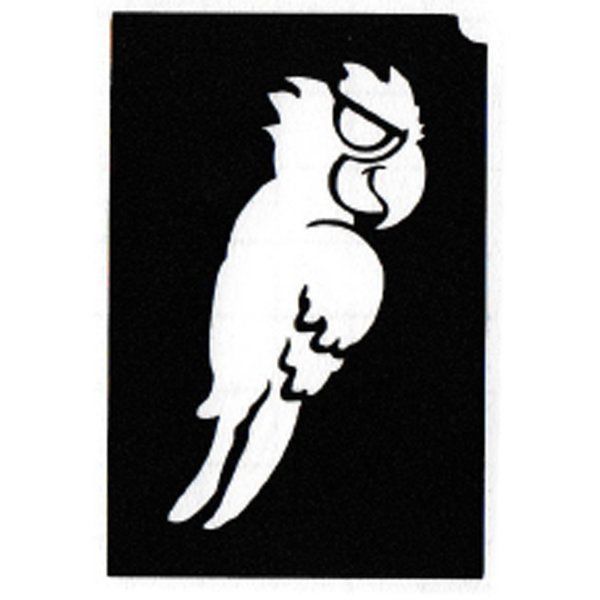 Glittertattoo Stencils One Eyed Parrot (5 pack)