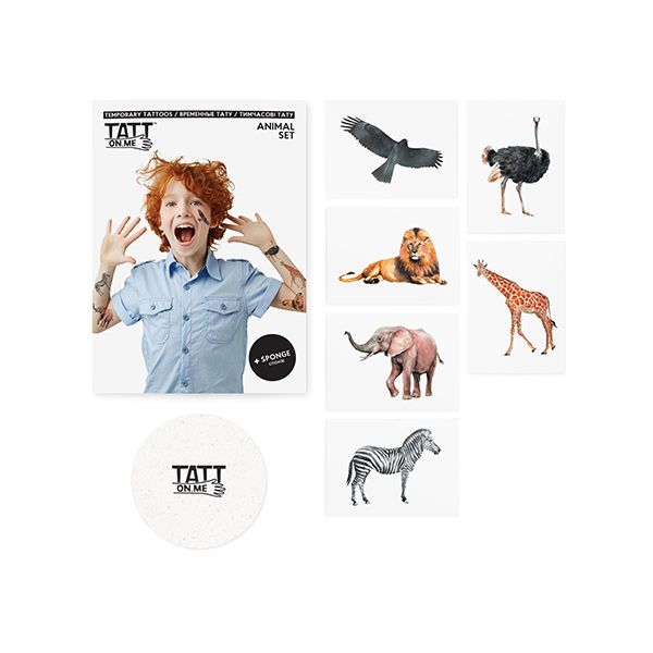 Temporary Tattoo Animal Set