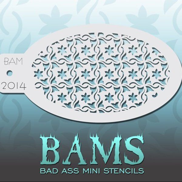 Bad Ass Bams FacePaint Stencil 2014
