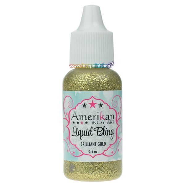 Amerikan Body Art Liquid Bling Brilliant Gold 15ml
