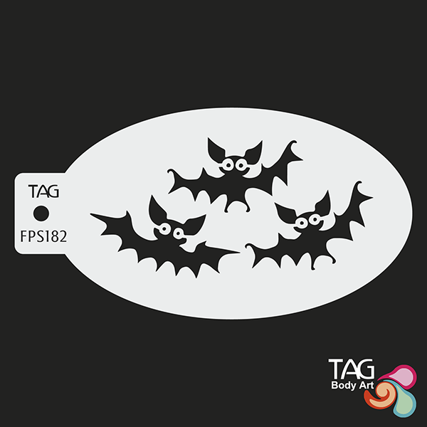 Tag Bats Stencil
