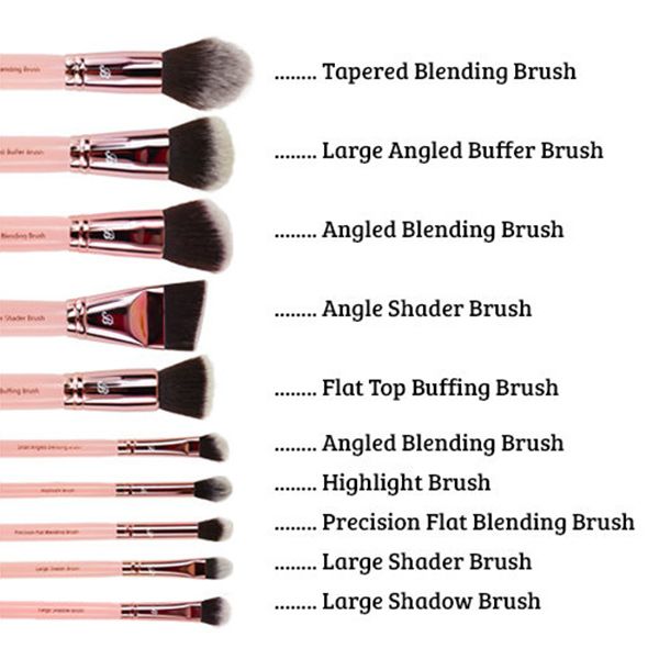 Pink & Rose Gold 10 pc. Sculpt & Contour Set