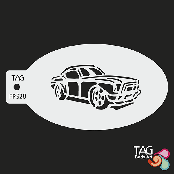 Tag Car Stencil