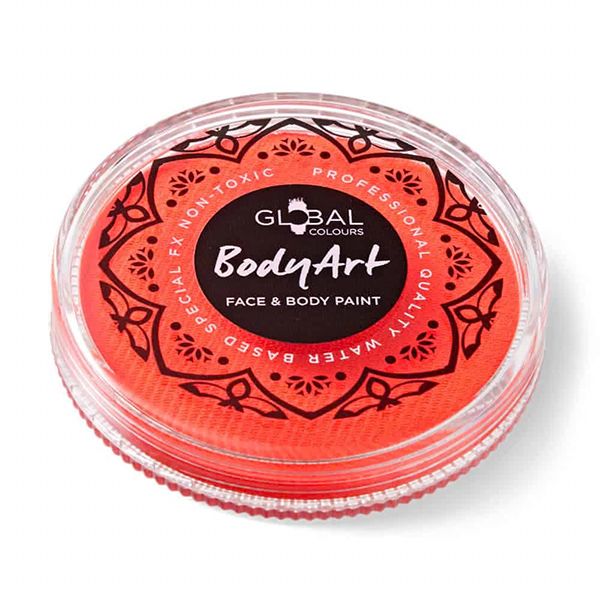 Global Facepaint Neon Coral Red
