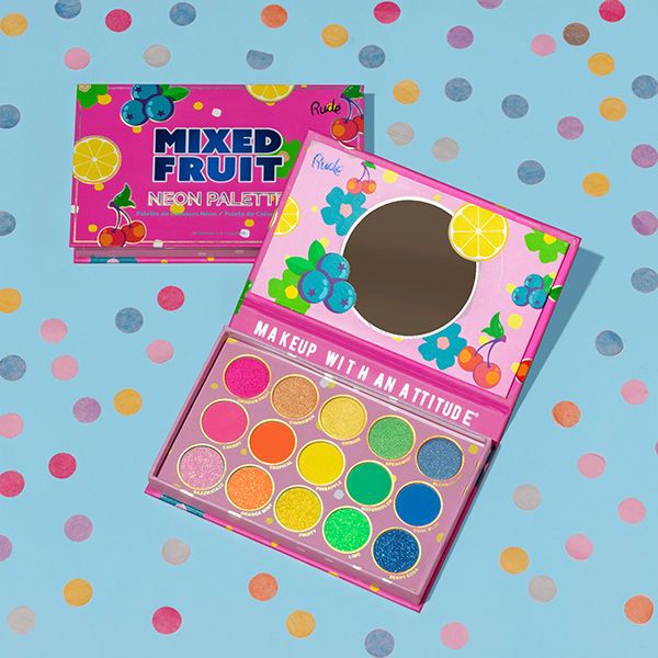 Rude Mentos Mixed Fruit Neon Palette