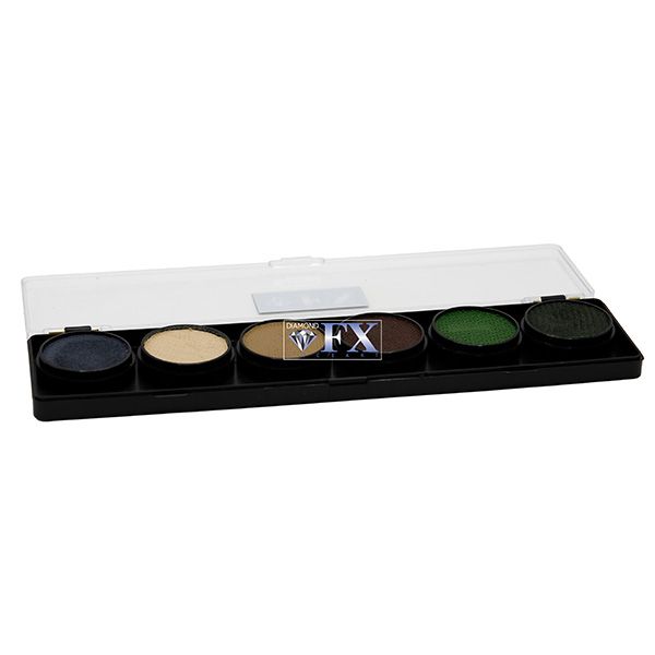 Diamond Fx Woodland Camouflage Facepaint Palette