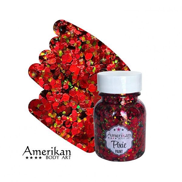 Amerikan Body Art Glitter Drop Dead Red 28gr