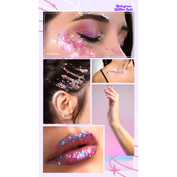 Moira Hologram Glitter Gel 004