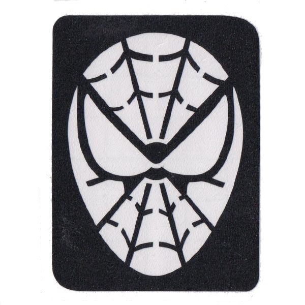 Glitter Tattoo Stencil Spiderman