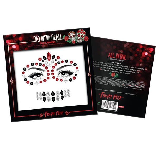 Halloween Face Jewels Day Of Dead