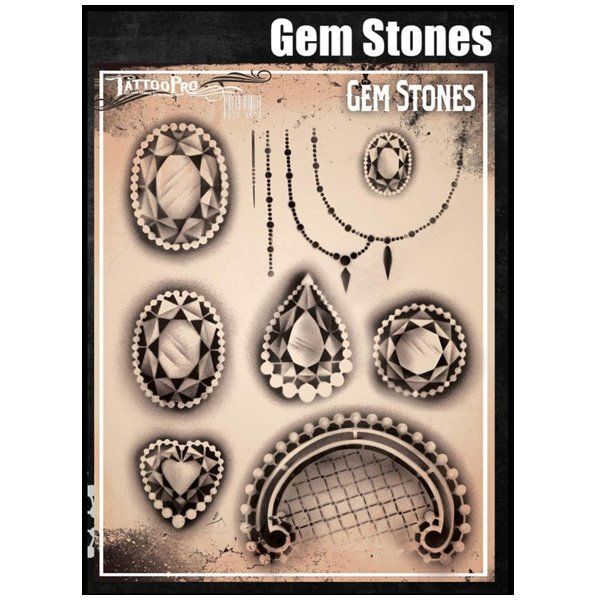 Wiser Airbrush Tattoo Gemstones