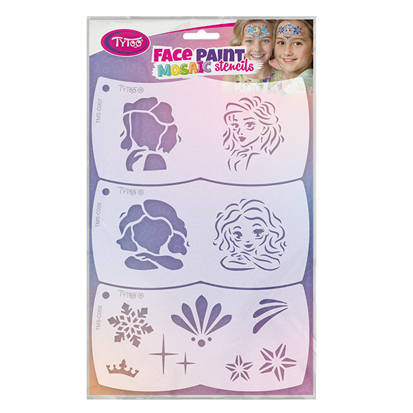 Facepaintstencils Ice Queen