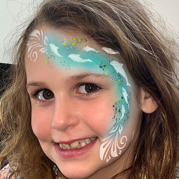 oOh Body Art Stencil Dolphin