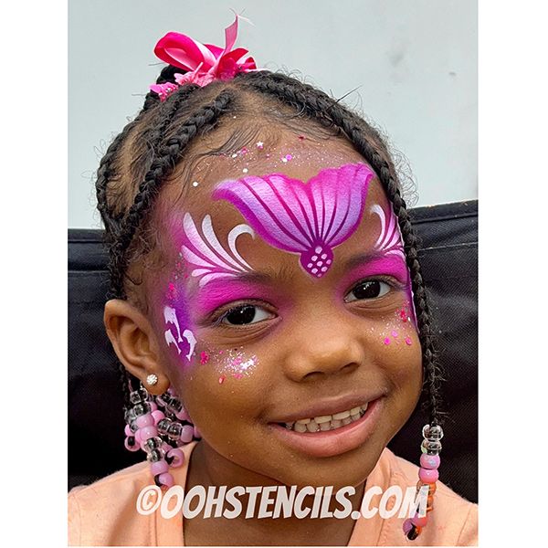oOh Body Art Mermaid Tail Mask Stencil 