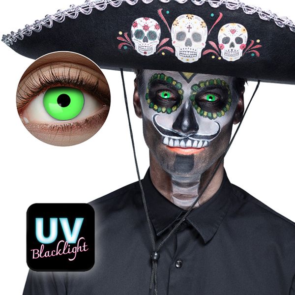 Uv Flash Green Color Lenses