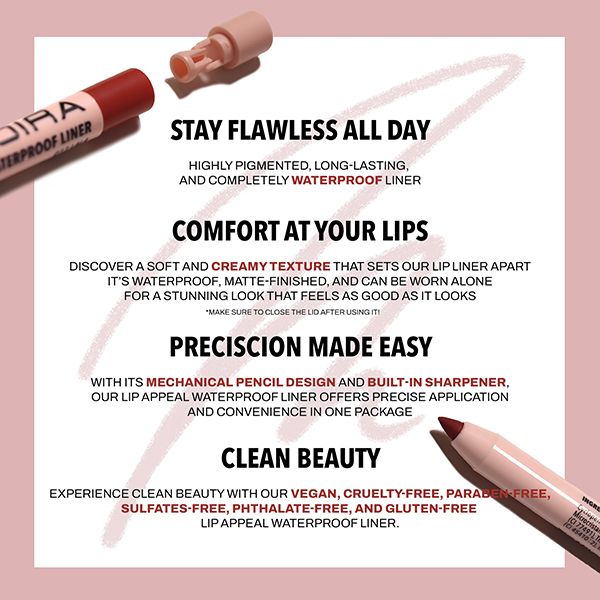 Moira Lip Appeal waterproof Liner Dolly 011