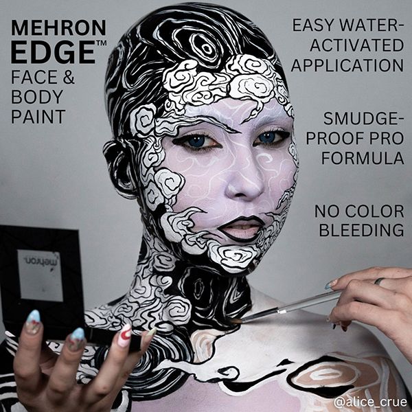 Mehron Edge Makeup Black 28gr