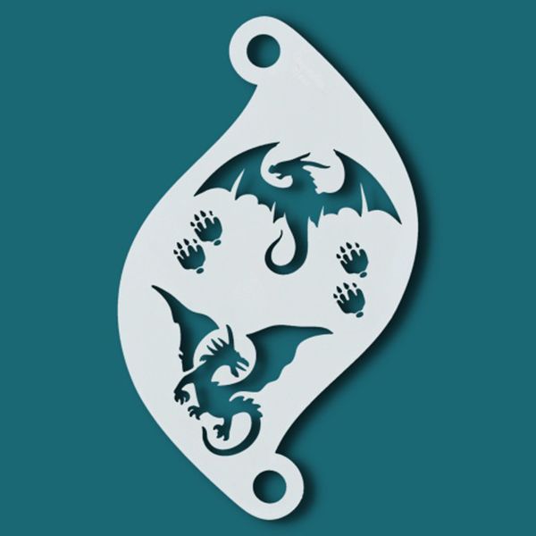 Facepaint Stencil Dragons