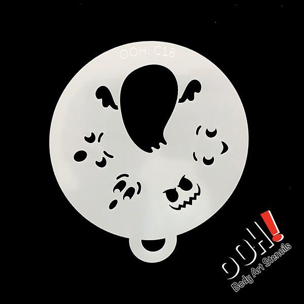 oOh Body Art Ghost Stencil C18