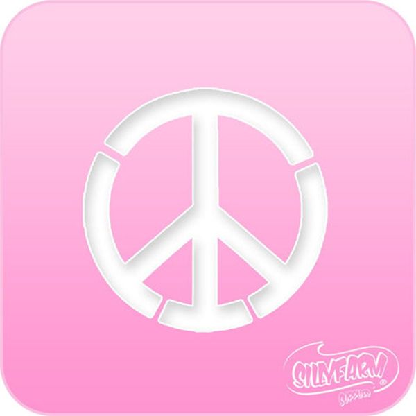 Silly Farm Stencil Peace Sign