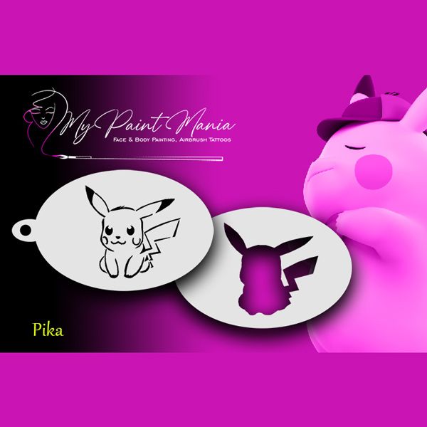 Facepainting Stencil Pika