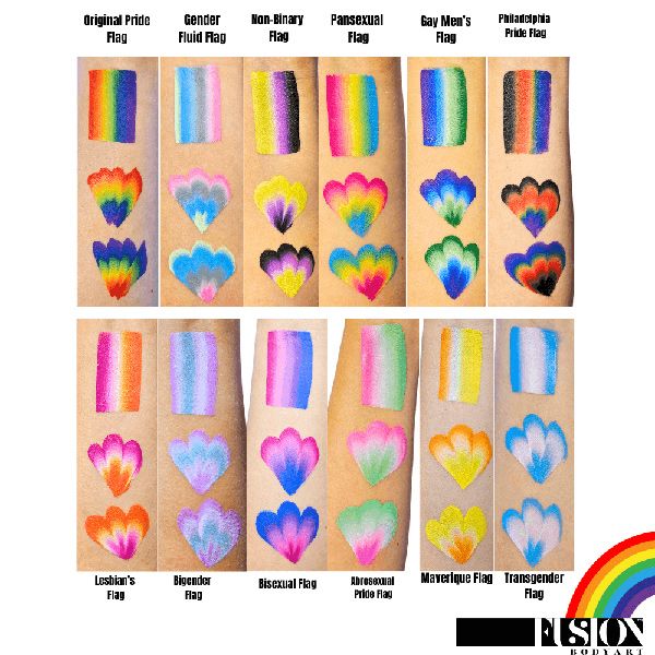 Fusion Body Art Pride Palette