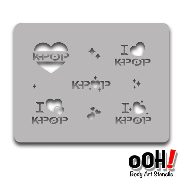 oOh Bodyart K-Pop Stencil