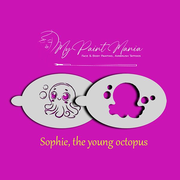 Facepainting Stencil Sophie The Octopus