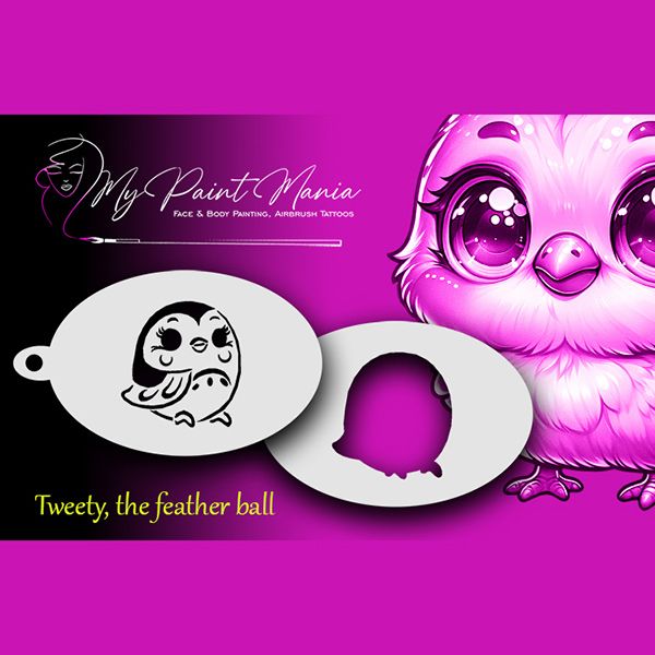 Facepainting Stencil Tweety