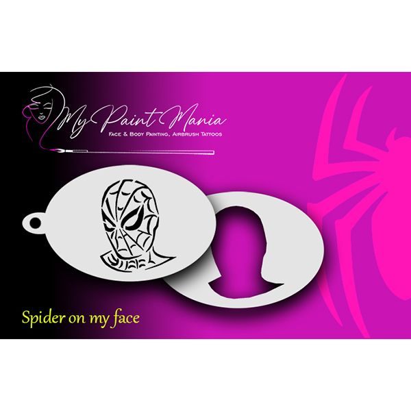 Facepainting Stencil Spiderman