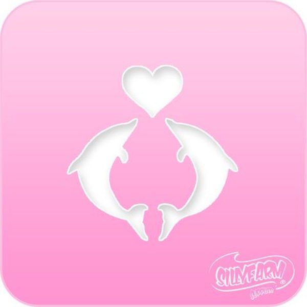 Silly Farm Stencil Dolphin Hearth