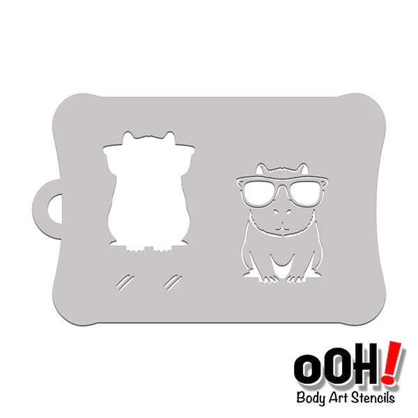 oOh Bodyart Cool Capybara Stencil