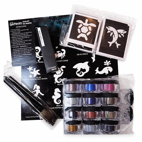 Glitter TattooSet Under The Sea