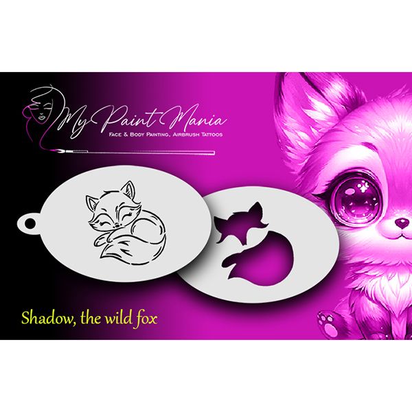 Facepainting Stencil Shadow The Wild Fox