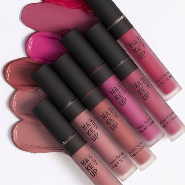Make up Factory Velvet Powder Liquid Lipstick Light Berry 