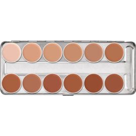 Kryolan Supracolor Palette 12 Colors (1w-12w)