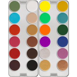 Kryolan Aquacolor MF Basicpalette 24 Colors